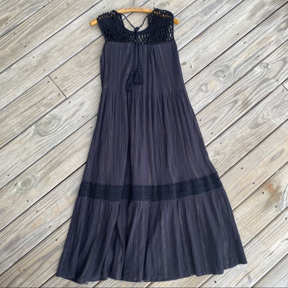 Maeve Anthropologie - Abilene Maxi Dress, Crochet & Tassel Details - Picture 4 of 16